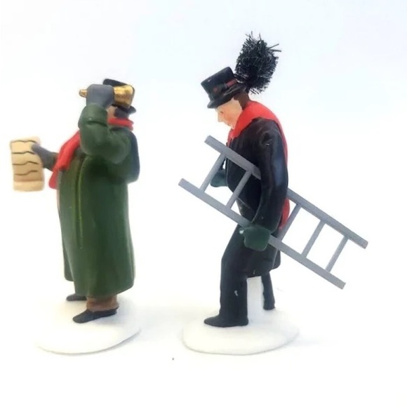 Department 56  Town Crier & Chimney Sweep 1991 With Box - Picture 2 of 8